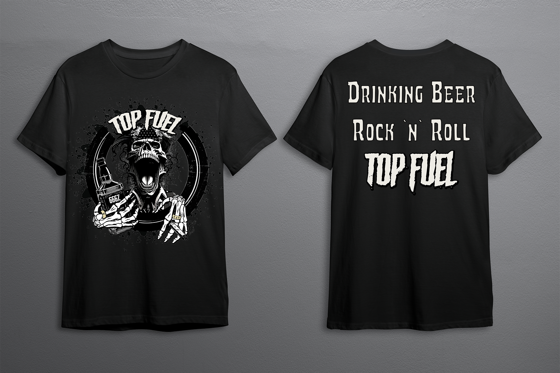 T-Shirt "Drinking Beer Rock`n`Roll